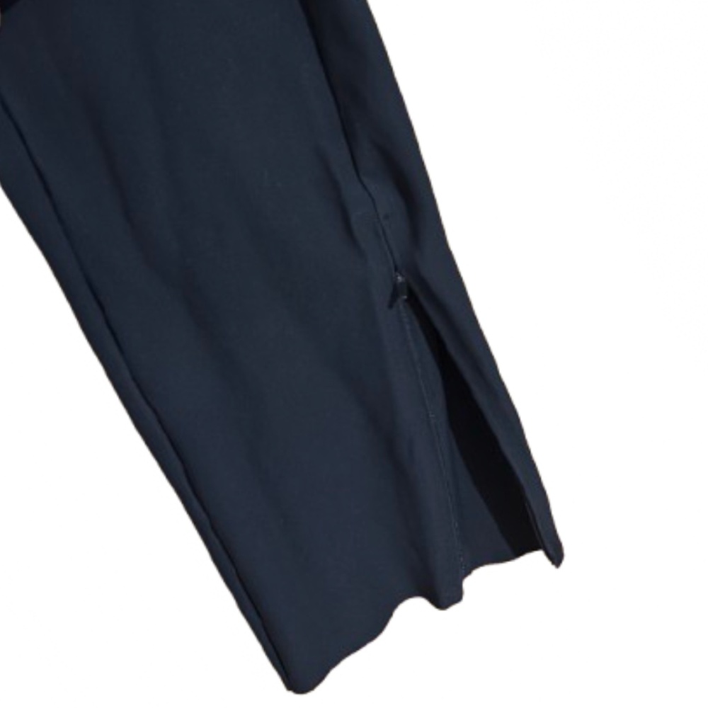 Athleta Women’s Black ‘Stellar Trouser’ ATHLEISURE Raw Hem High Rise Pants Sz-8 - Picture 4 of 8